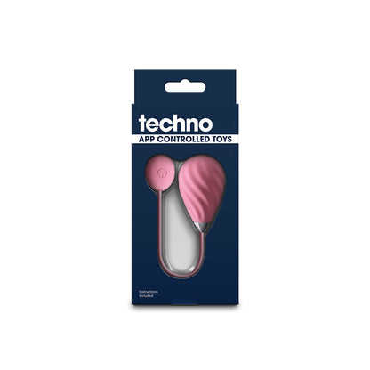 Techno - Kandi - Pink USB Rechargeable Vibrating Egg with App Control NS Novelties