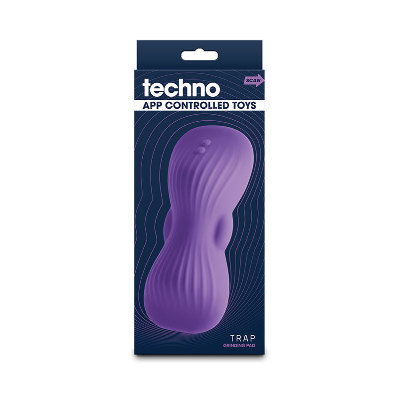 Techno - Trap - Purple - Purple USB Rechargeable Vibrating Grind Pad with App Control NS Novelties