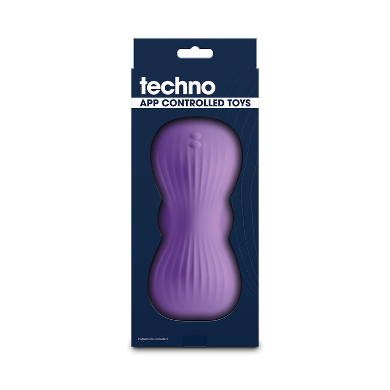 Techno - Trap - Purple - Purple USB Rechargeable Vibrating Grind Pad with App Control NS Novelties