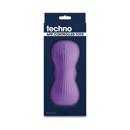 Techno - Trap - Purple - Purple USB Rechargeable Vibrating Grind Pad with App Control NS Novelties