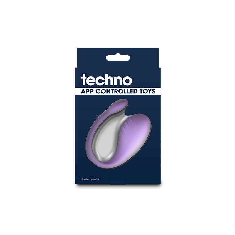 Techno - Rave - Purple - Purple USB Rechargeable Vibrator with App Control NS Novelties