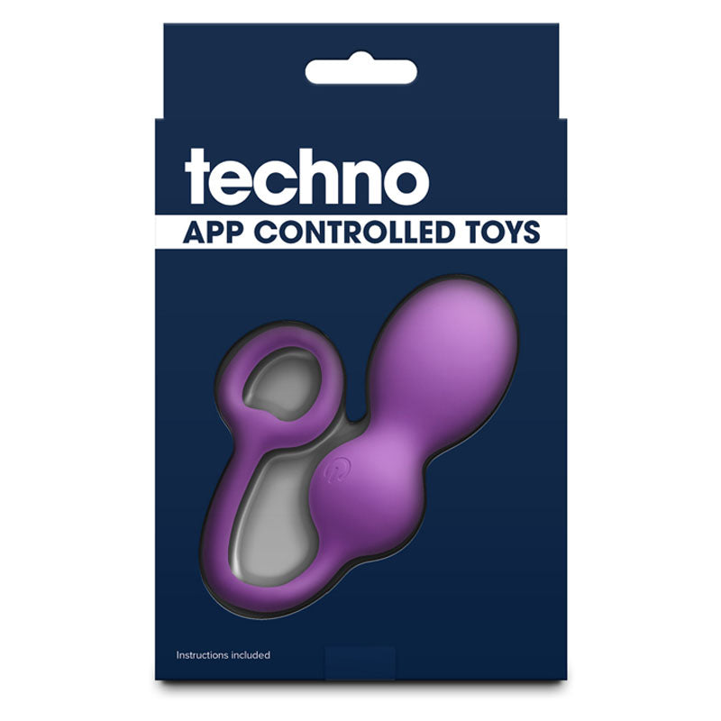 Techno - Bop - Purple USB Rechargeable Vibrating Kegel Exerciser with App Contol NS Novelties