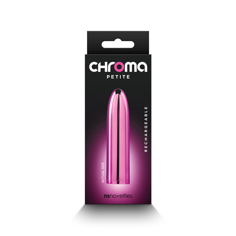 Chroma Petite Bullet - Pink - Metallic Pink 8.7 cm USB Rechargeable Bullet NS Novelties