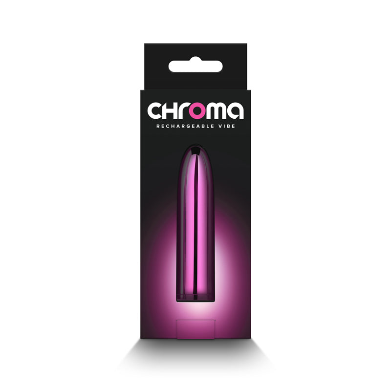 Chroma Petite Bullet - Pink - Metallic Pink 8.7 cm USB Rechargeable Bullet NS Novelties