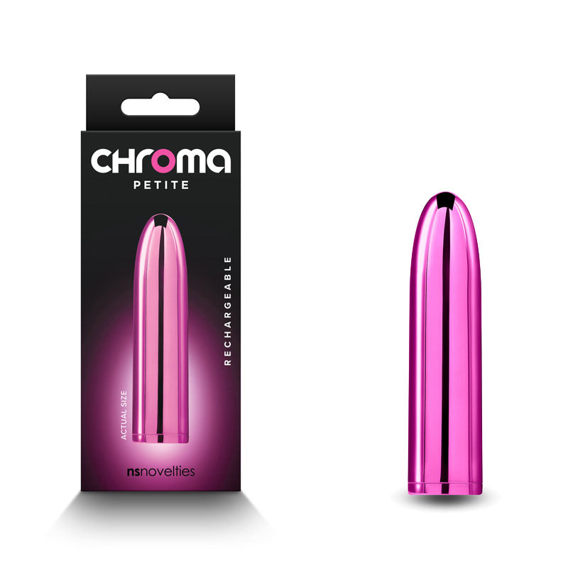 Chroma Petite Bullet - Pink - Metallic Pink 8.7 cm USB Rechargeable Bullet NS Novelties