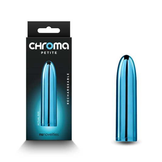 Chroma Petite Bullet - Teal - Metallic Teal 8.7 cm USB Rechargeable Bullet Teal - Club X