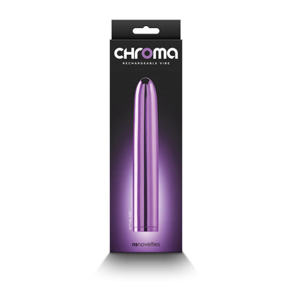 Chroma - Purple - Metallic Purple 17 cm USB Rechargeable Vibrator NS Novelties
