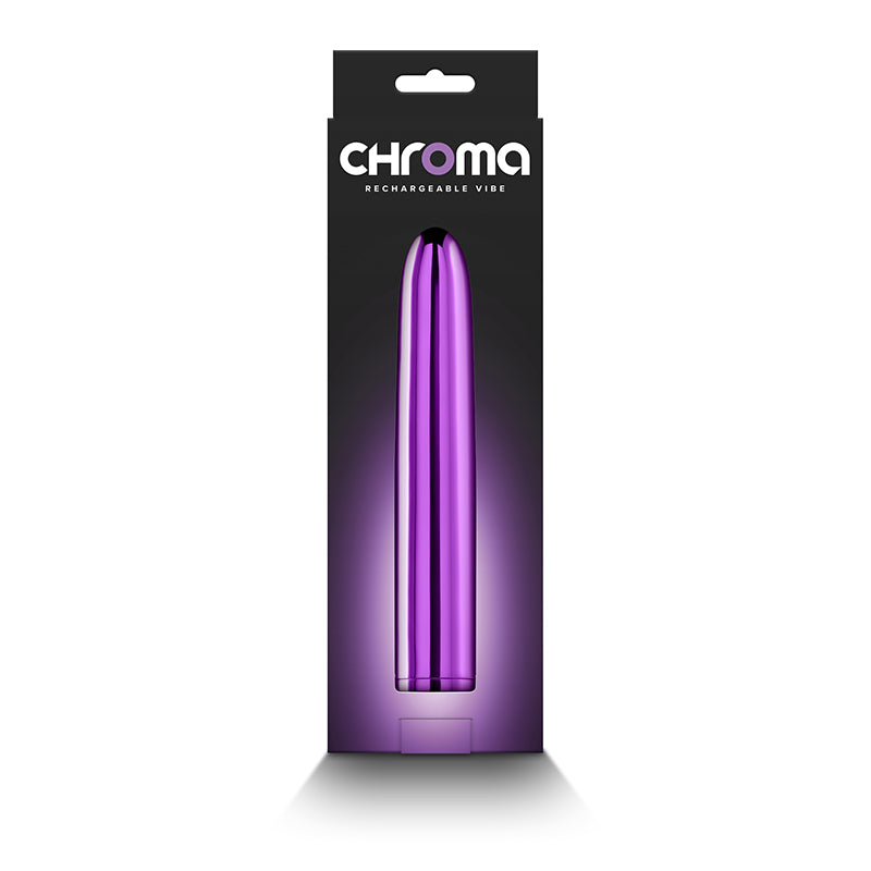 Chroma - Purple - Metallic Purple 17 cm USB Rechargeable Vibrator NS Novelties