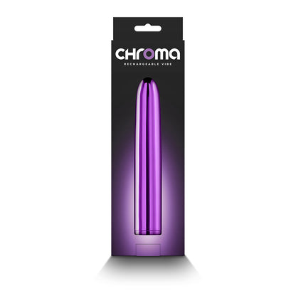 Chroma - Purple - Metallic Purple 17 cm USB Rechargeable Vibrator NS Novelties