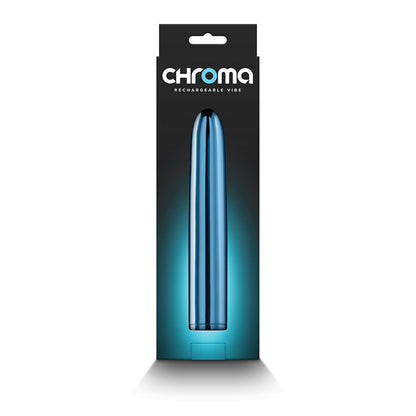 Chroma - Teal - Metallic Teal 17 cm USB Rechargeable Vibrator NS Novelties