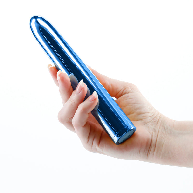 Chroma - Blue - Metallic Blue 17 cm USB Rechargeable Vibrator NS Novelties