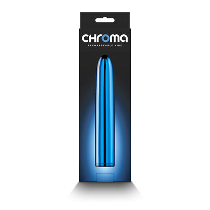 Chroma - Blue - Metallic Blue 17 cm USB Rechargeable Vibrator NS Novelties