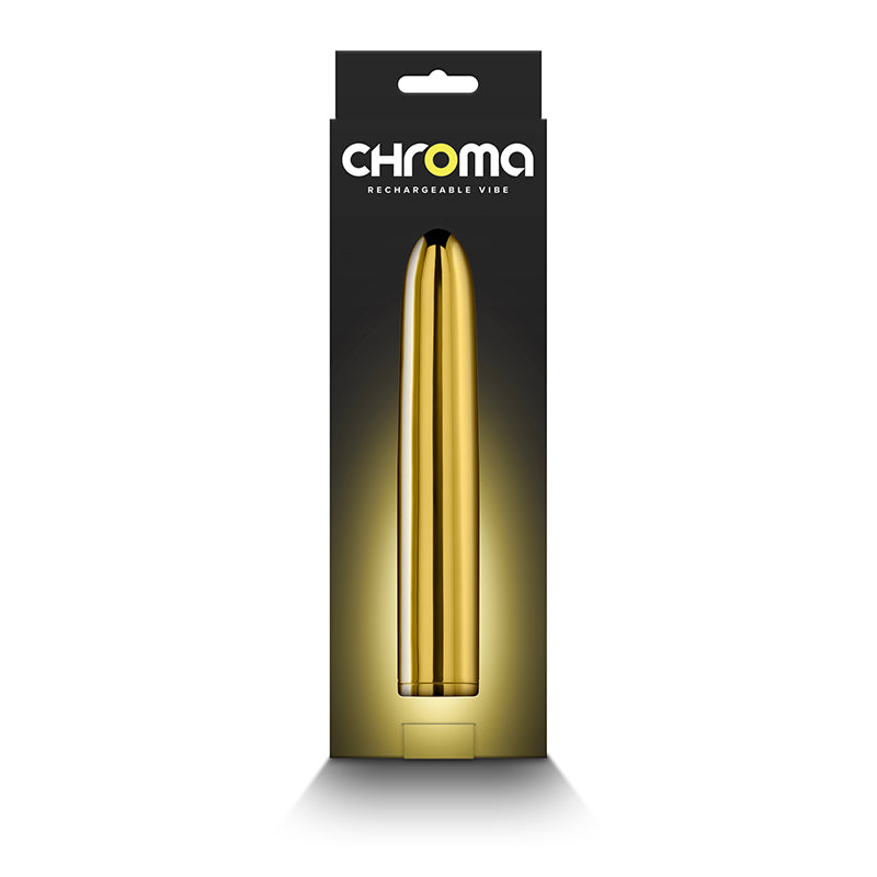 Chroma - Gold - Gold 17 cm USB Rechargeable Vibrator NS Novelties