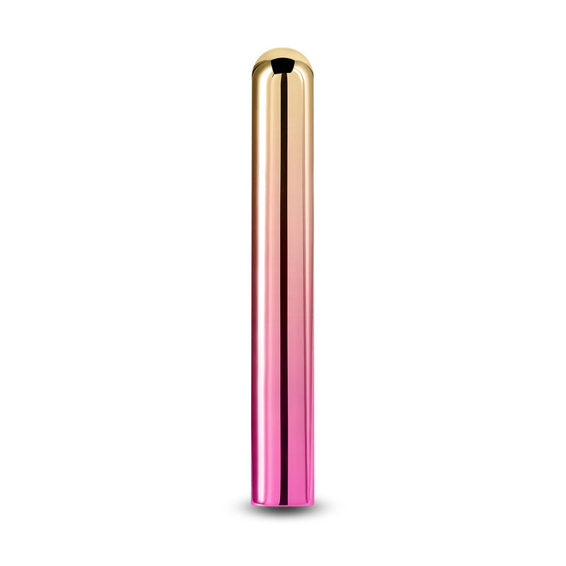 Chroma Sunrise - Large - Metallic Pink/Gold 13.8 cm USB Rechargeable Vibrator NS Novelties