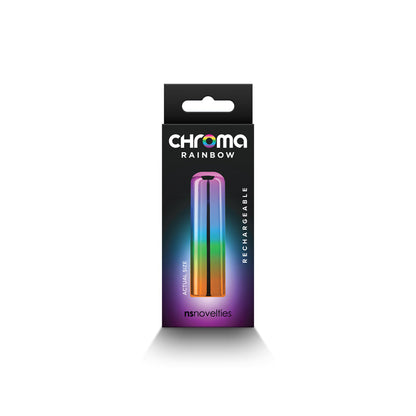 Chroma Rainbow - Small - Metallic Rainbow 6.8 cm USB Rechargeable Bullet NS Novelties
