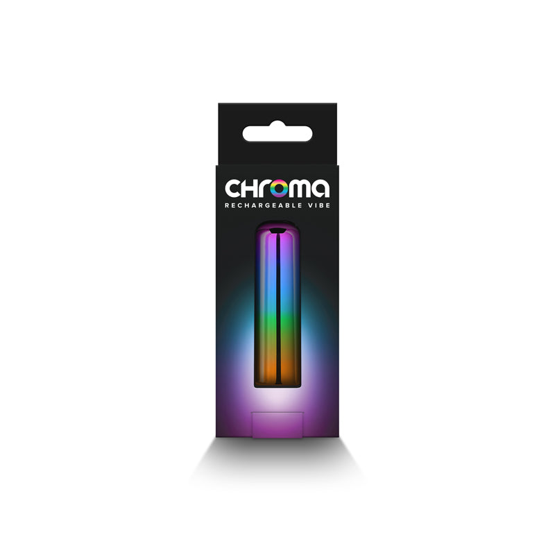 Chroma Rainbow - Small - Metallic Rainbow 6.8 cm USB Rechargeable Bullet NS Novelties