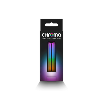 Chroma Rainbow - Small - Metallic Rainbow 6.8 cm USB Rechargeable Bullet NS Novelties