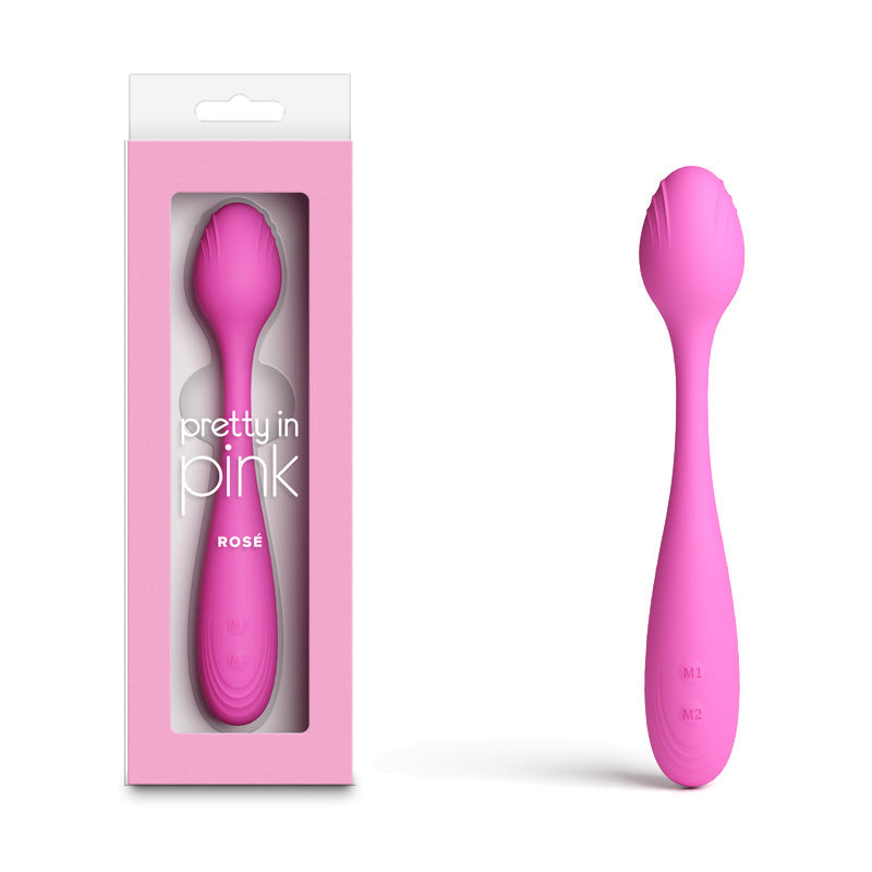 Pretty in Pink Rose - Pink - Pink 19.4 cm USB Rechargeable Vibrator NS Novelties