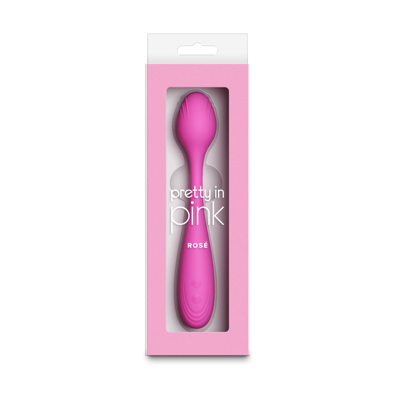 Pretty in Pink Rose - Pink - Pink 19.4 cm USB Rechargeable Vibrator NS Novelties