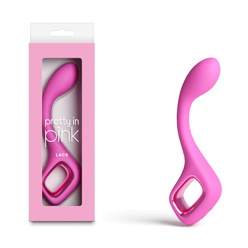 Pretty in Pink Lace - Pink - Pink 18.7 cm USB Rechargeable Vibrator NS Novelties