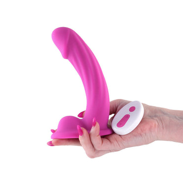 Colours Curve - Vibrating 6'' Dildo - Pink - Pink 16.4 cm USB Rechargeable Vibrating Dildo with Wireless Remote NS Novelties