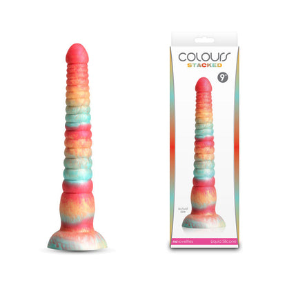Colours Stacked - 9'' Dildo - Red/Gold - Red/Gold 23 cm Fantasy Dildo NS Novelties