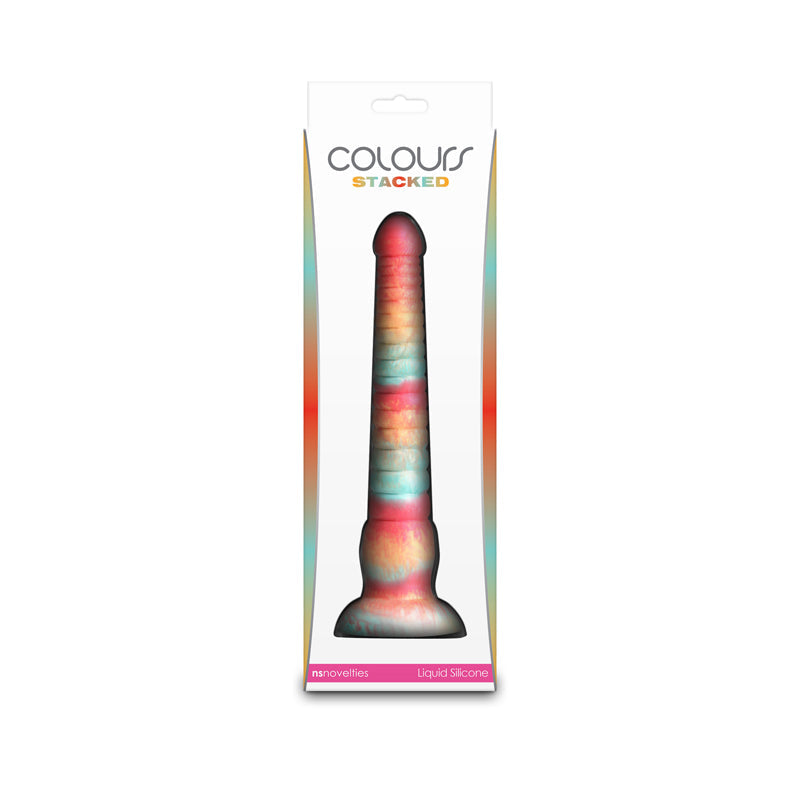 Colours Stacked - 9'' Dildo - Red/Gold - Red/Gold 23 cm Fantasy Dildo NS Novelties