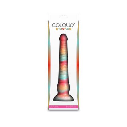 Colours Stacked - 9'' Dildo - Red/Gold - Red/Gold 23 cm Fantasy Dildo NS Novelties