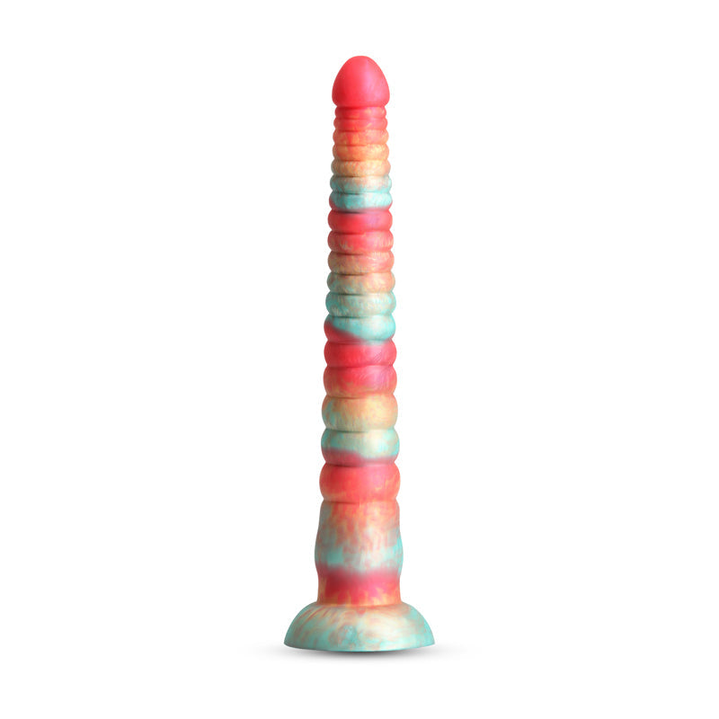 Colours Stacked - 12'' Dildo - Red/Gold - Red/Gold 30.6 cm Fantasy Dildo NS Novelties