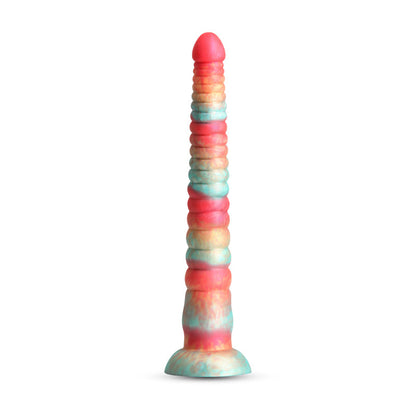 Colours Stacked - 12'' Dildo - Red/Gold - Red/Gold 30.6 cm Fantasy Dildo NS Novelties