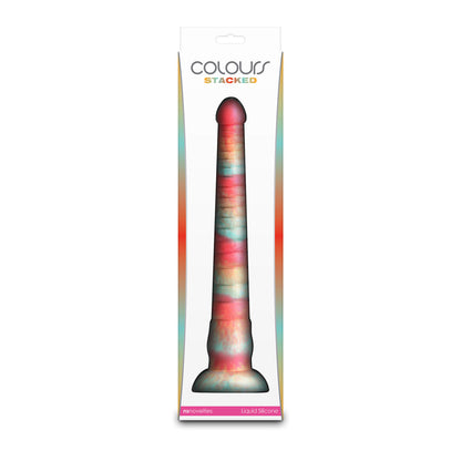 Colours Stacked - 12'' Dildo - Red/Gold - Red/Gold 30.6 cm Fantasy Dildo NS Novelties