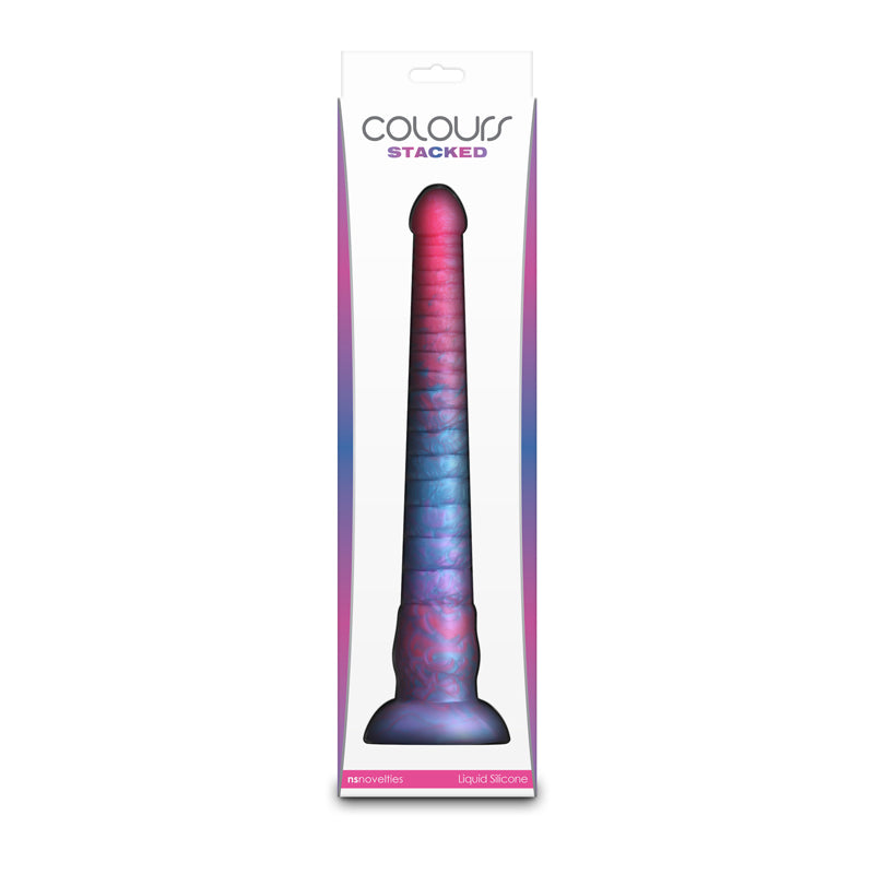 Colours Stacked - 12'' Dildo - Pink/Blue - Pink/Blue 30.6 cm Fantasy Dildo NS Novelties