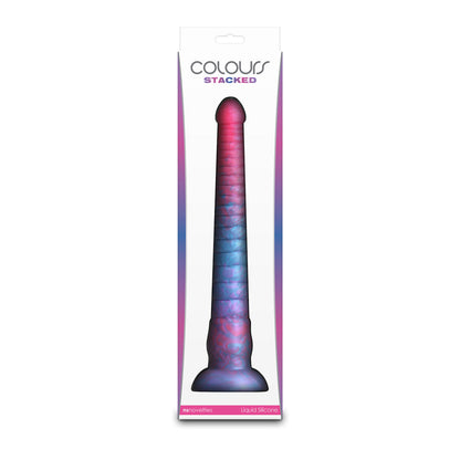 Colours Stacked - 12'' Dildo - Pink/Blue - Pink/Blue 30.6 cm Fantasy Dildo NS Novelties