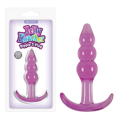 Jelly Rancher Ripple T-Plug - Purple - Purple 10.9 cm (4.3'') Butt Plug NS Novelties