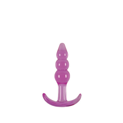 Jelly Rancher Ripple T-Plug - Purple - Purple 10.9 cm (4.3'') Butt Plug NS Novelties