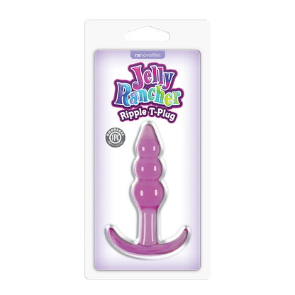 Jelly Rancher Ripple T-Plug - Purple - Purple 10.9 cm (4.3'') Butt Plug NS Novelties