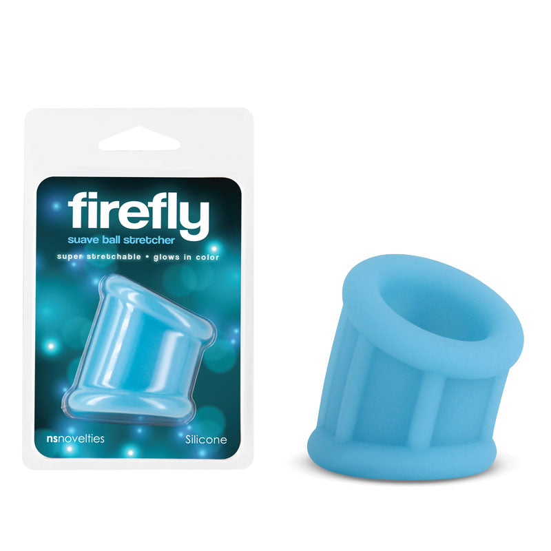 Firefly - Suave Ball Stretcher - Blue - Glow in Dark Blue Ball Stretcher NS Novelties
