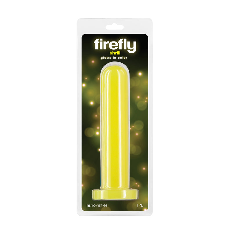 Firefly - Thrill - Yellow - Large - Glow in Dark Yellow 19.3 cm Large Dildo NS Novelties