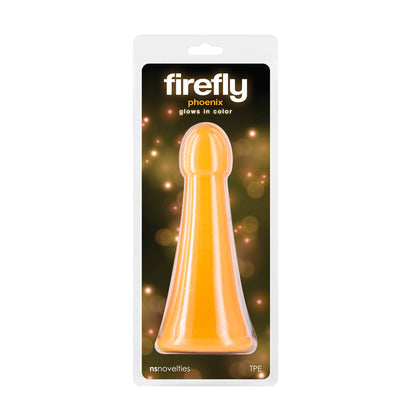 Firefly - Phoenix - Orange - Glow in Dark Orange 19.2 cm Dildo NS Novelties