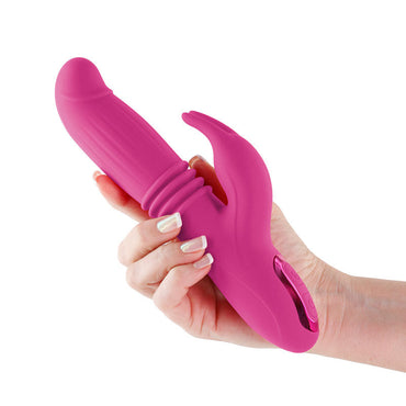 INYA Passion - Pink - Pink 22.2 cm USB Rechargeable Thrusting Rabbit Vibrator NS Novelties