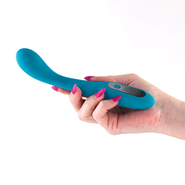 INYA Technica - Teal - Teal 19.2 cm USB Rechargeable Warming Vibrator NS Novelties