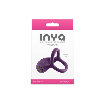 INYA Valiant - Berry - Purple USB Rechargeable Vibrating Cock Ring NS Novelties