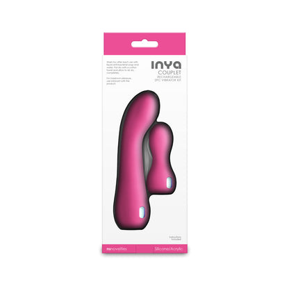 INYA Couplet - Pink - Pink USB Rechargeable Vibrators - Set of 2 Sizes NS Novelties
