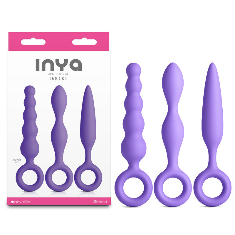 INYA Trio Kit - Purple - Purple Anal Plugs - Set of 3 NS Novelties