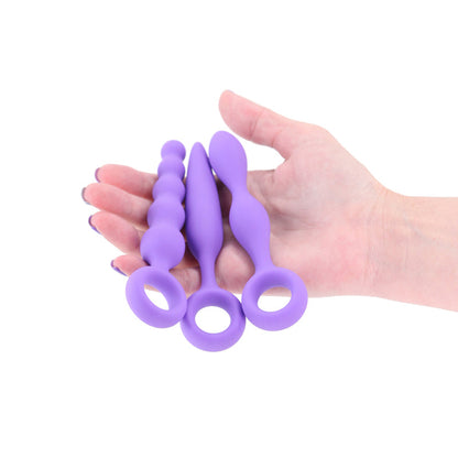 INYA Trio Kit - Purple - Purple Anal Plugs - Set of 3 NS Novelties
