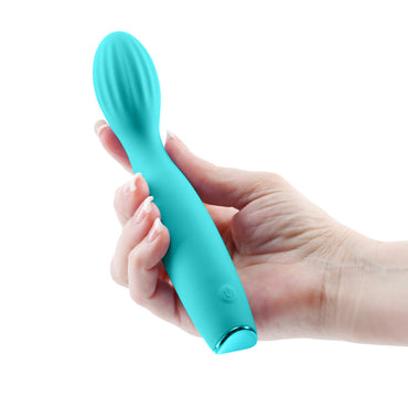 Revel Pixie - Teal - Teal 17.3 cm USB Rechargeable Vibrator NS Novelties