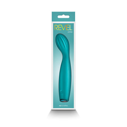 Revel Pixie - Teal - Teal 17.3 cm USB Rechargeable Vibrator NS Novelties