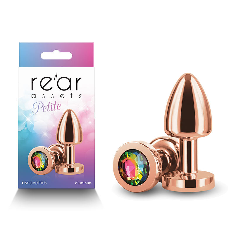 Rear Assets Petite - Rose Gold with Rainbow Gem - Club X