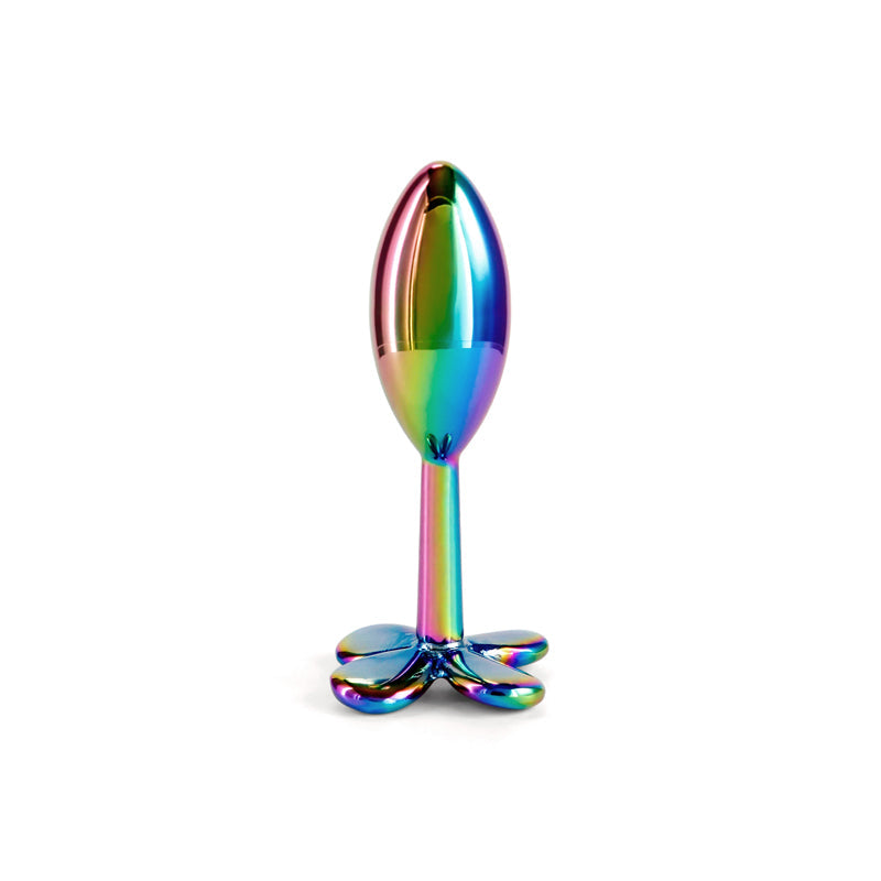 Rear Assets Clover - Multicolour - Multicoloured 9.2 cm Metallic Butt Plug NS Novelties