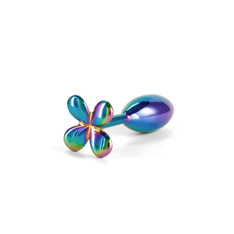Rear Assets Clover - Multicolour - Multicoloured 9.2 cm Metallic Butt Plug NS Novelties